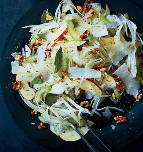 Celery, Fennel, & Apple Salad with Pecorino and Hazelnuts