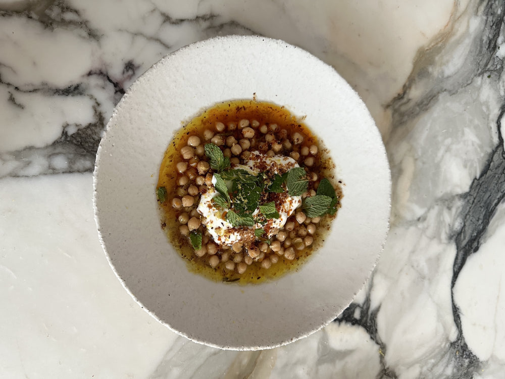 Stewed Chickpea Recipe With Fennel, Herbs, and Lemony Yogurt
