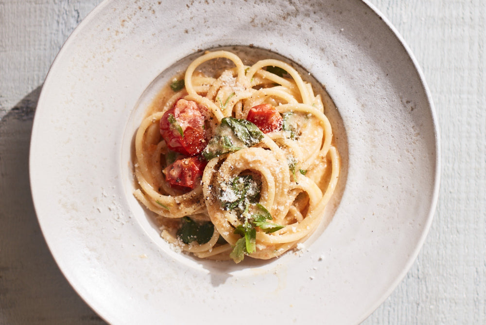 Bucatini with Spicy Tomatoes