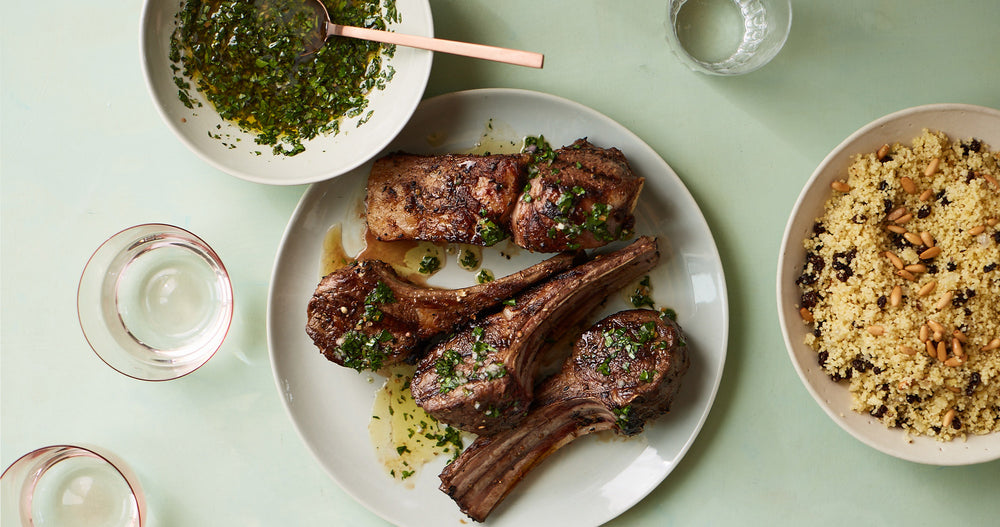The Forgotten Lamb Chops with Mint Salsa