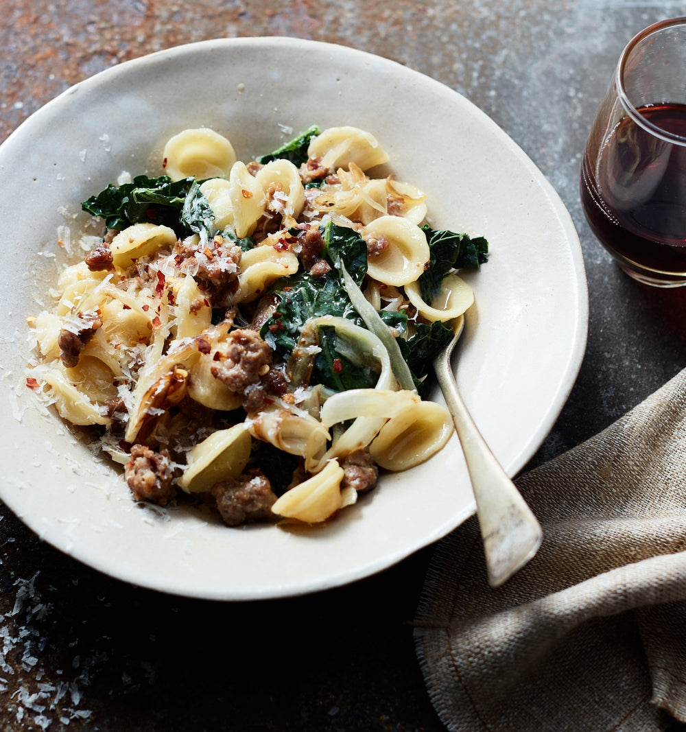 Orecchiette with Kale, Fennel, and Sausage