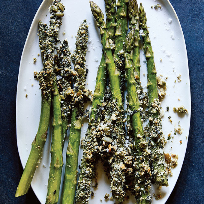 Super Savory Seed-Crusted Asparagus