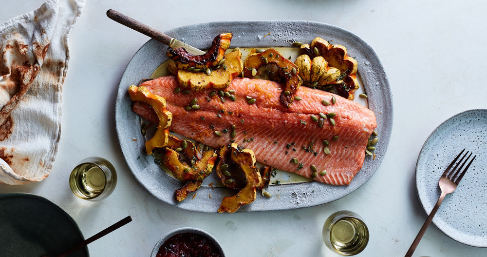 Slow Roasted Arctic Char with Cranberry Chutney
