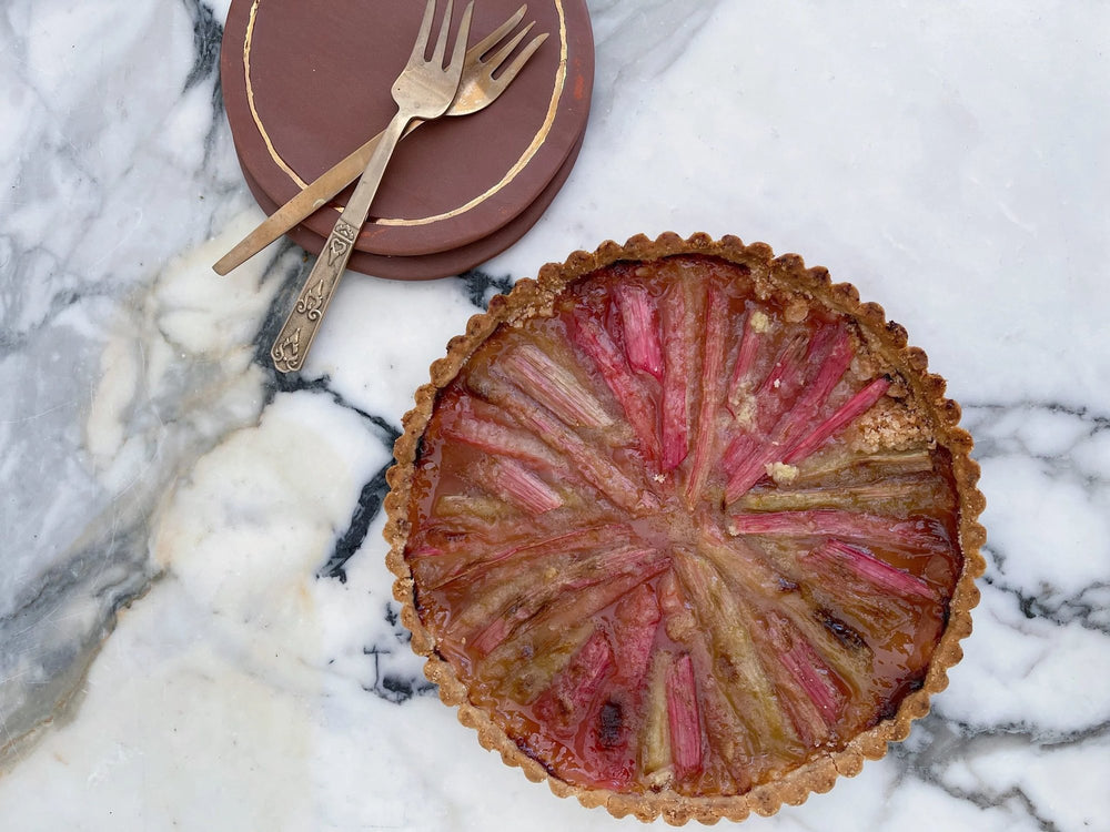 A Sweet and Savory Rhubarb Tart Recipe (With the Easiest Pastry!)