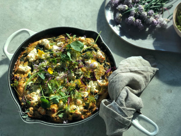 Springy Frittata Recipe With Asparagus and Arugula