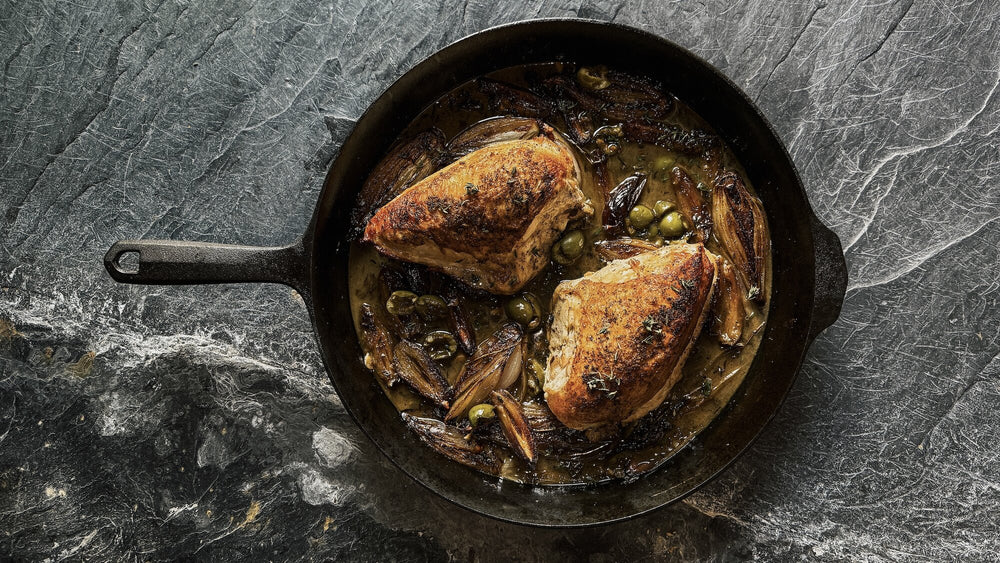 Pan-Roasted Chicken Recipe With Shallots and Dates