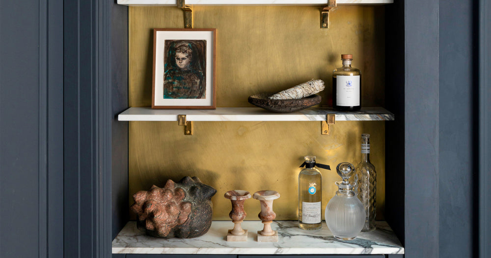 Room Swoon: The Bar Shelves in My Brooklyn Family Room