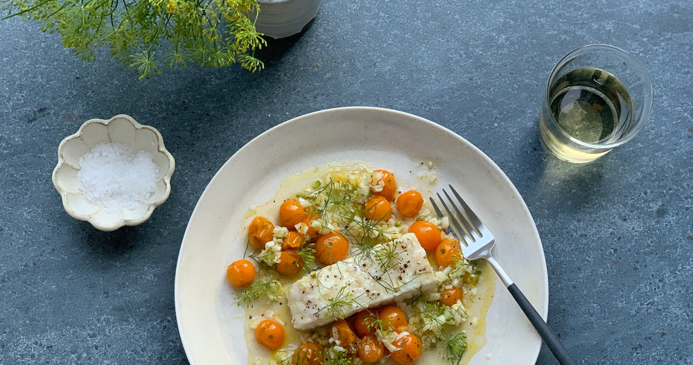 Cedar-Grilled Halibut Recipe With Preserved Lemon and Fennel Relish