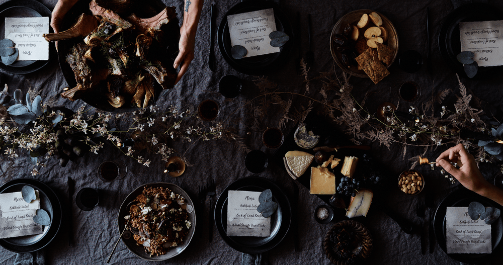 Holiday Tabletop Décor to Match Winter's Moody Palette