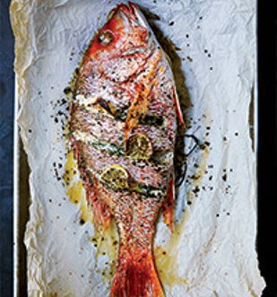Whole Roasted Fish with Citrus & Herbs