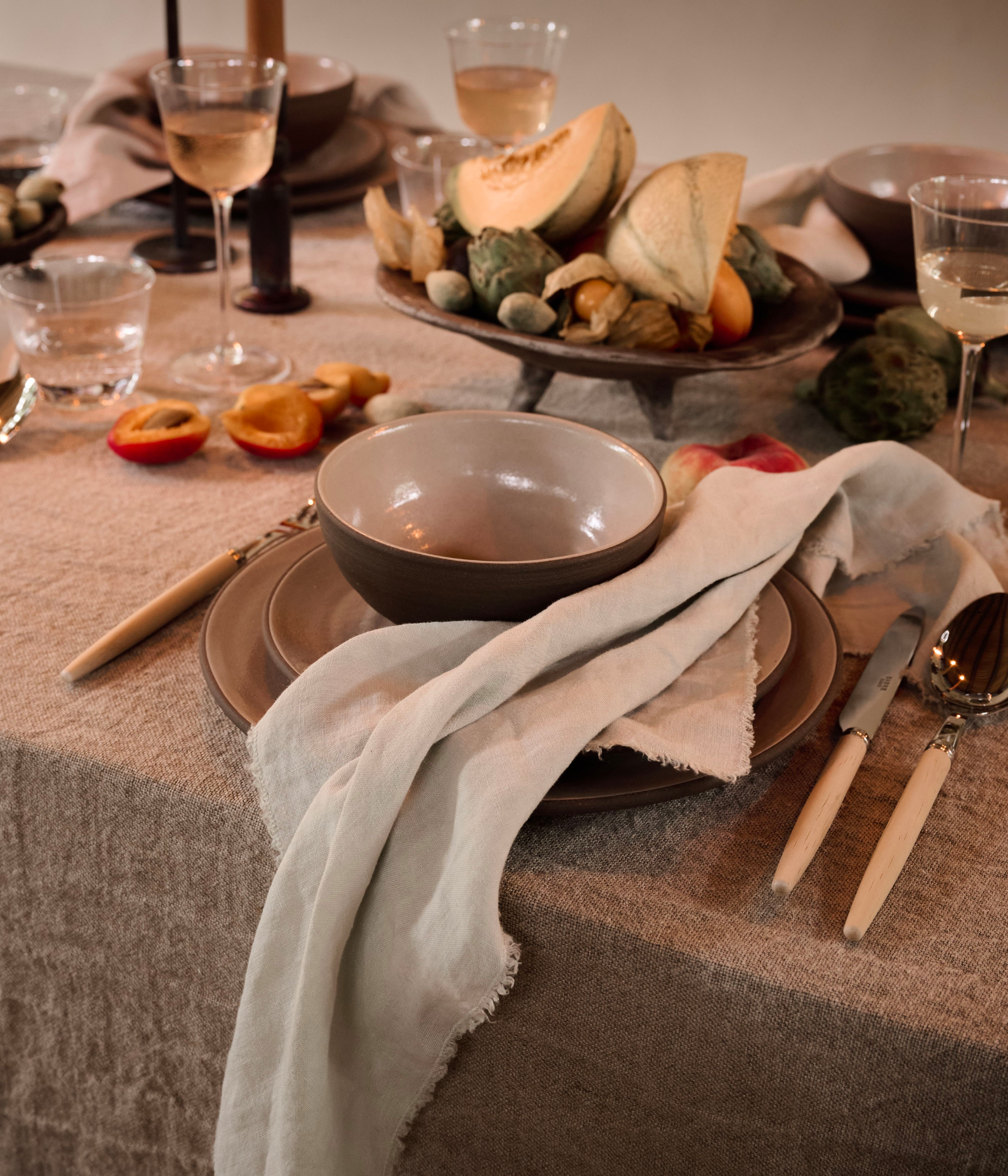 Natural Linen Table Cloth Large Tablecloth in Various Colors 