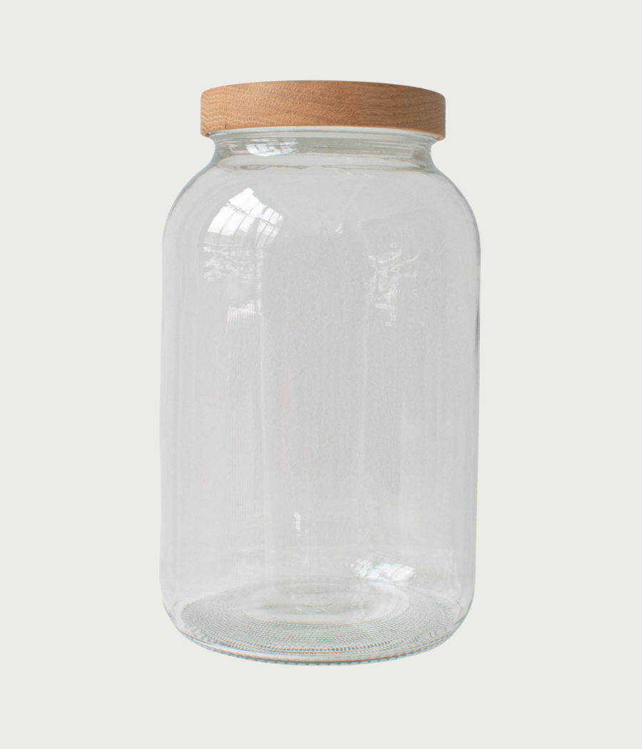 Turnco Wood Goods Stackable Glass Pantry Jars with Wooden Lids, 3 Sizes or  Set of 3 on Food52
