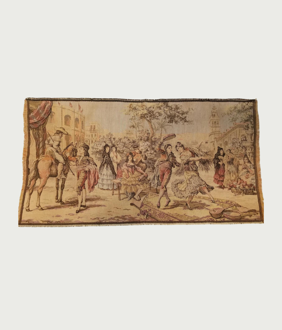 Vintage Belgian Made Tapestry images